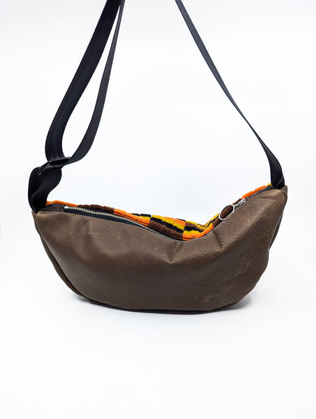 Mind The Gap Crescent Cross Body Bag