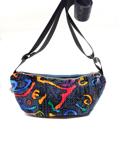 Busways Moquette Crescent Cross Body Bag