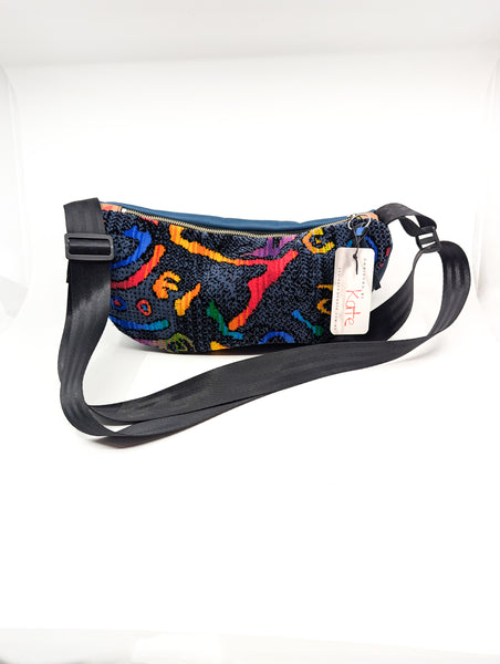 Busways Moquette Crescent Cross Body Bag
