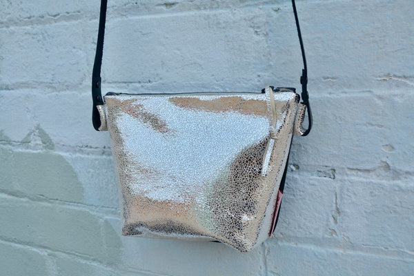Another Sparkle! Silver cross-body bag