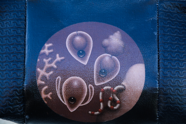 'Watching' Original Painting By Catriona Secker Leather Shoulder Bag