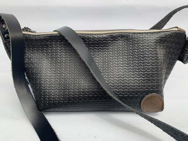 'Watching' Original Painting By Catriona Secker Leather Shoulder Bag