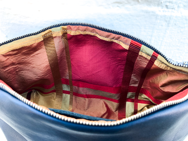 'Watching' Original Painting By Catriona Secker Leather Shoulder Bag