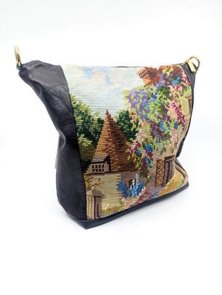 Autumn Cottage Vintage Tapestry Shoulder Bag