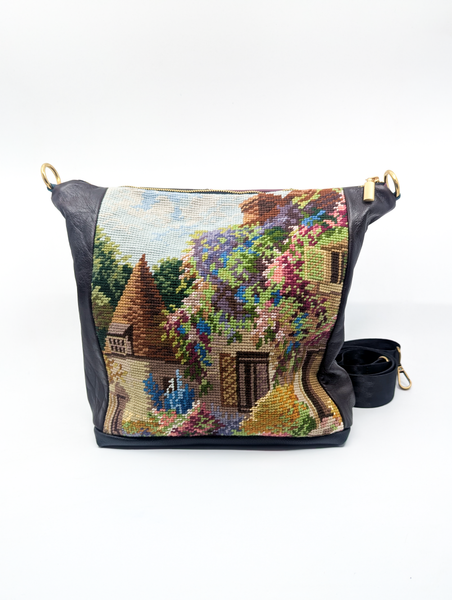 Autumn Cottage Vintage Tapestry Shoulder Bag