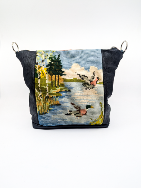 Flying Ducks Vintage Tapestry Shoulder Bag