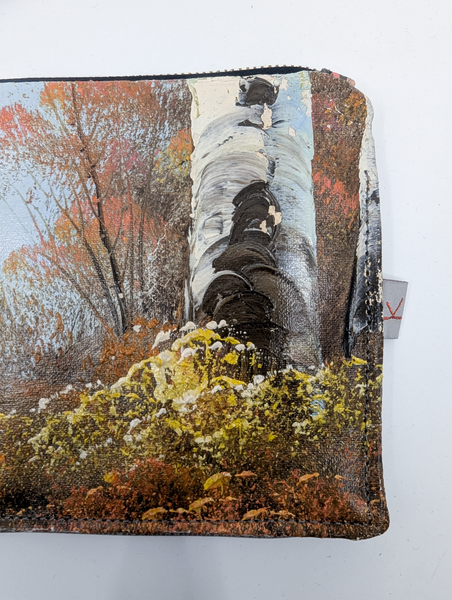 Autumn View Oil Painting Clutch