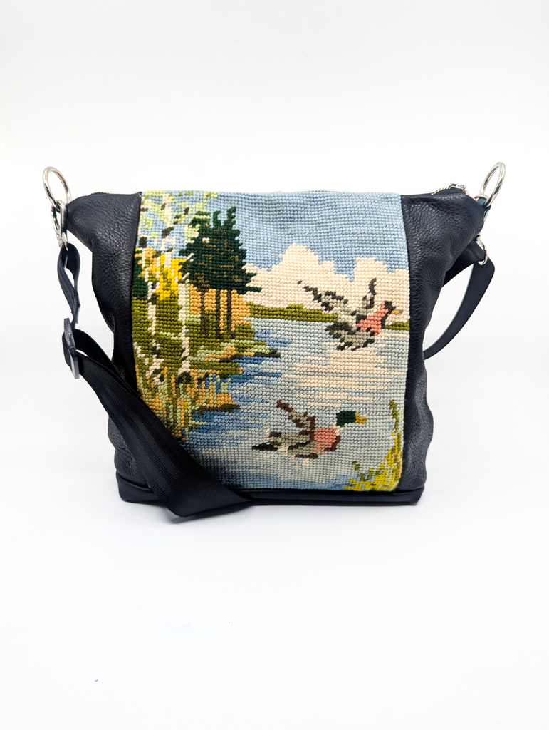 Flying Ducks Vintage Tapestry Shoulder Bag