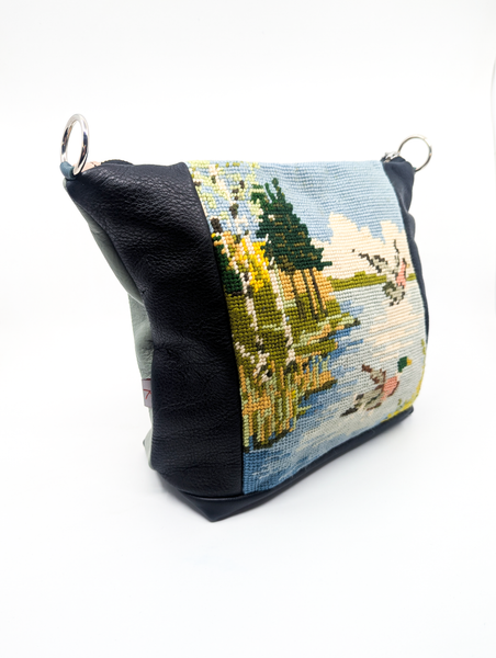 Flying Ducks Vintage Tapestry Shoulder Bag