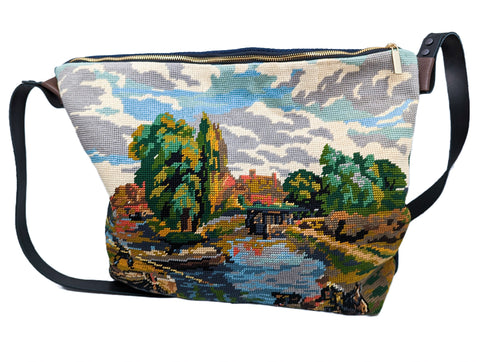 Autumn Scene Tapestry Handbag- Large