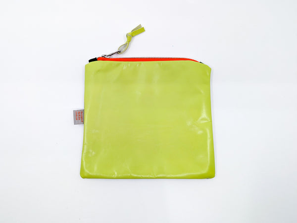 Grey Drips Leather Purse