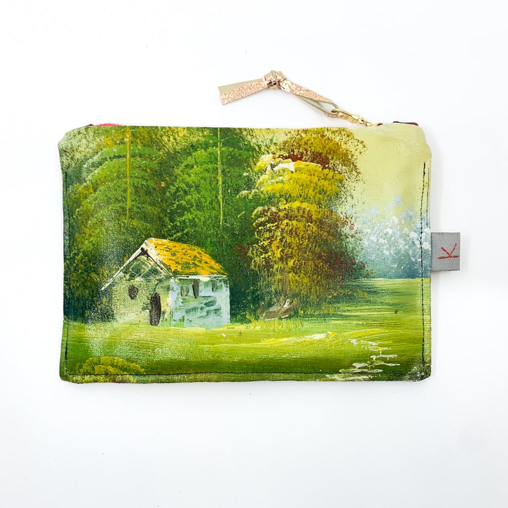Kitsch Cottage Painting Purse