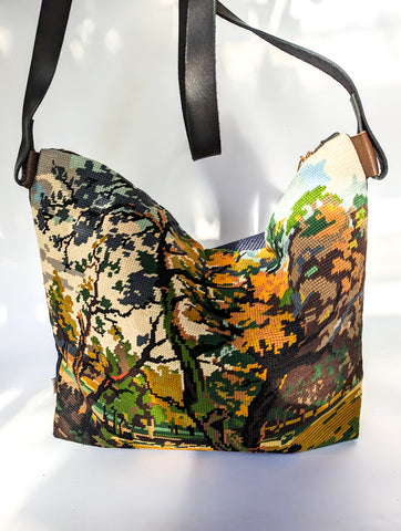 Autumn Trees Tapestry Handbag- Large