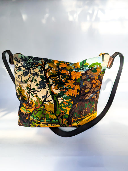 Autumn Trees Tapestry Handbag- Large