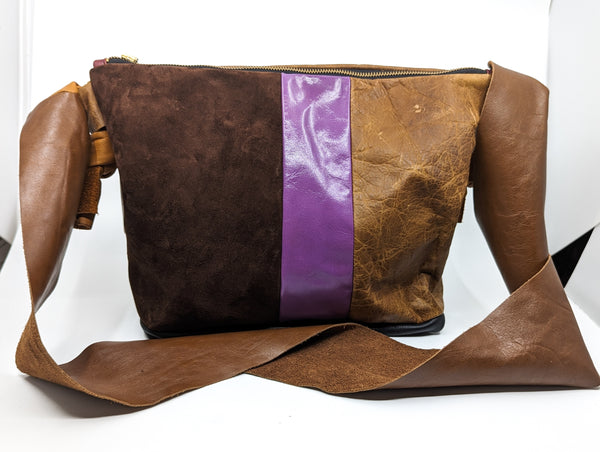 Boho Leather Large Slouch Bag
