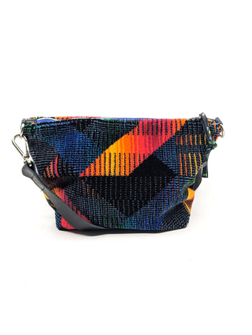 Cubism Travels Vintage Moquette Shoulder Bag