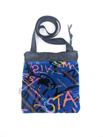 STA Sydney Bus Moquette Blue Cross Body Bag