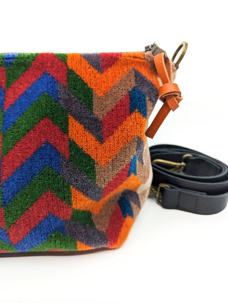 Chevron Moquette Carpet Bag