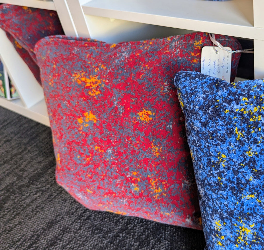 Sydney Waratah Train Priority Moquette Cushion
