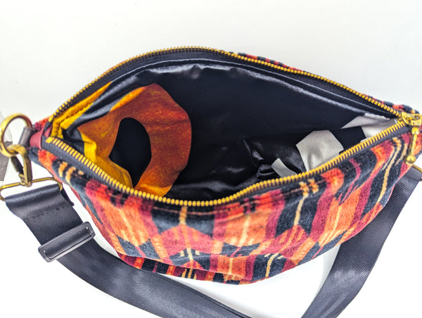 Vintage Mercedes Bus Moquette Large Carpet Bag