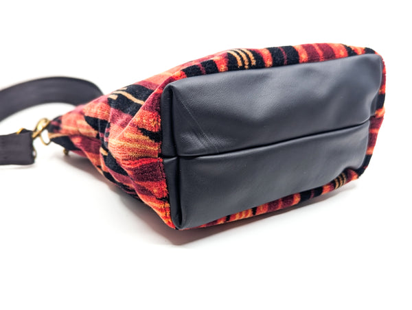 Vintage Mercedes Bus Moquette Large Carpet Bag