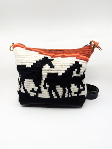 Horses at Sundown Vintage Tapestry Shoulder Bag