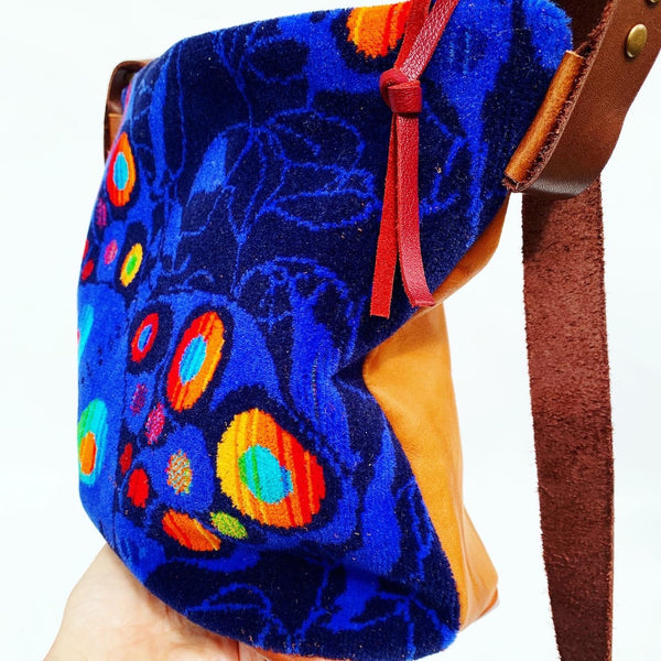 Neon Butterfly Moquette Large Carpet Bag