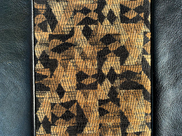 Tapestry Leather Handbag- Large