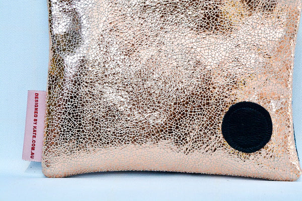 Quack! Gold Leather Purse
