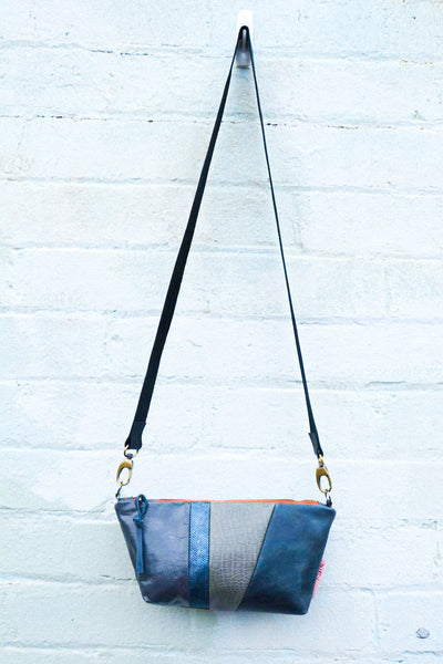 Grey Tones Leather Shoulder bag