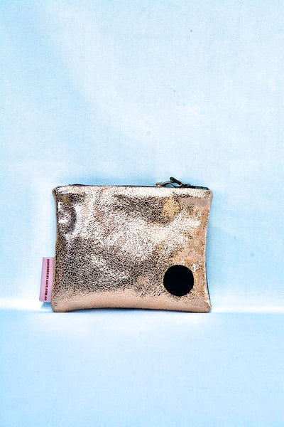 Quack! Gold Leather Purse