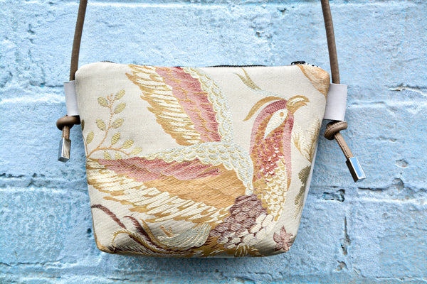 Silk Bird Leather cross-body bag