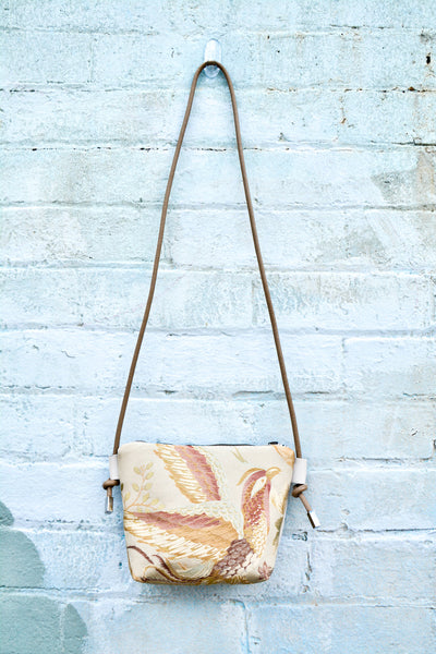 Silk Bird Leather cross-body bag