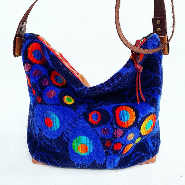 Neon Butterfly Moquette Large Carpet Bag