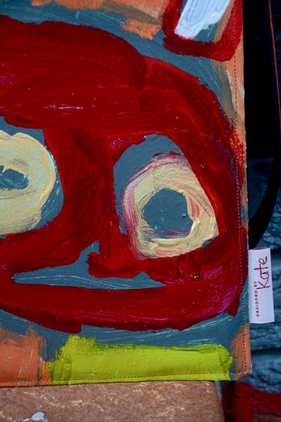'Red Guy' Original painting by artist Digby Webster iPad/shoulder bag