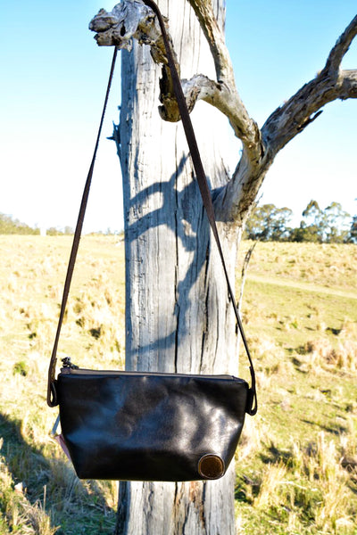Copper Tones Leather Bag