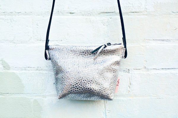 Sparkle! Silver cross-body bag