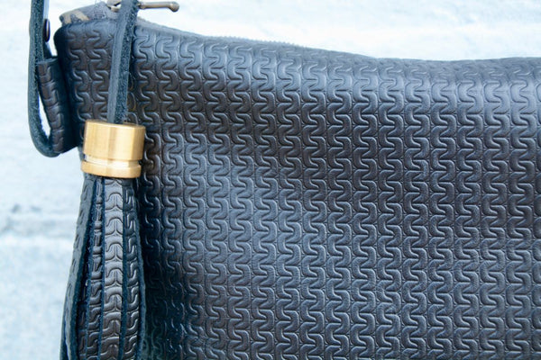 Chainmail Leather Handbag- Large