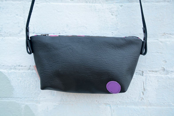 Pink Metallic Leopard Shoulder Bag