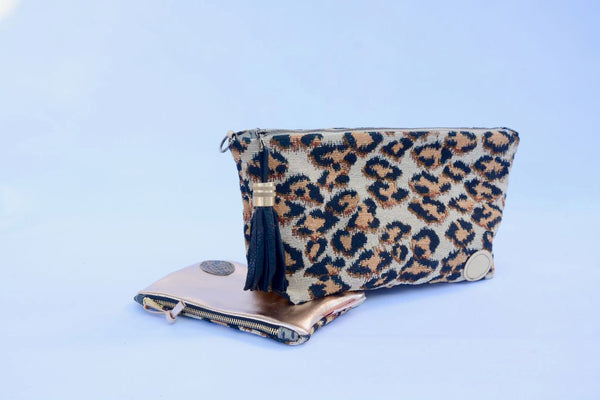 Leopard Print Shoulder Bag Large