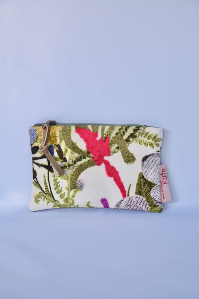 Botanical Print and Leather Bag Gift set