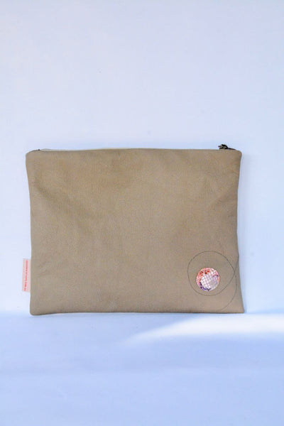 Botanical Print and Leather Bag Gift set