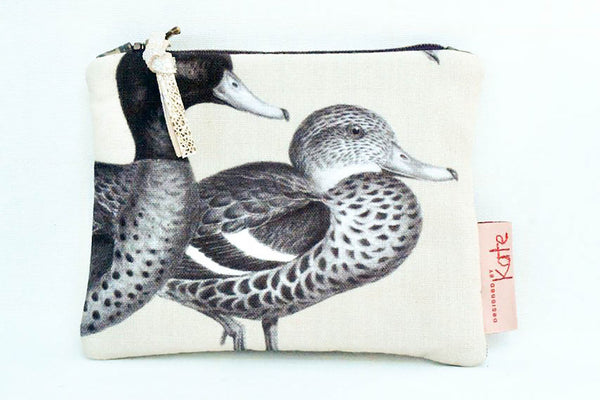 Quack! Silver Leather Purse