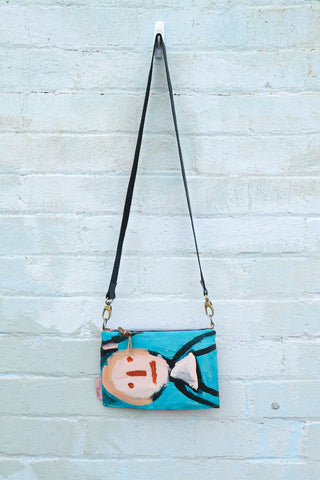 'Blondie' Original Painting by artist Digby Webster Cross Body bag