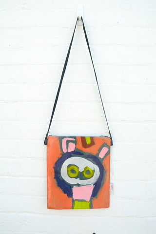 Green Eyes Original painting by artist Digby Webster shoulder bag