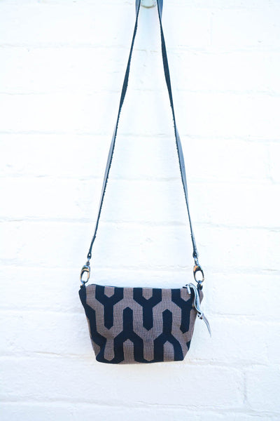 Brown and Black Links Pouch Shoulder Bag