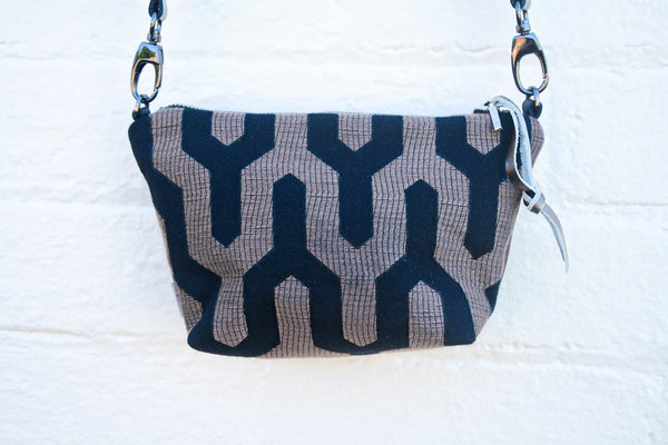 Brown and Black Links Pouch Shoulder Bag
