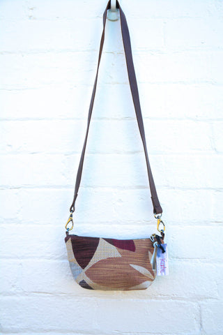 Upholstery Leaves Pouch Shoulder Bag