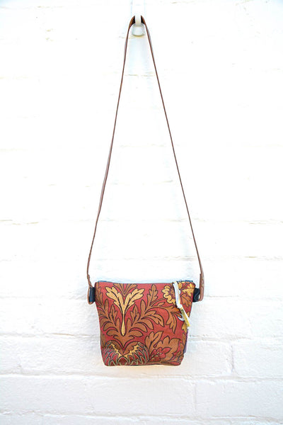 Floral Rust Shoulder/cross-body bag