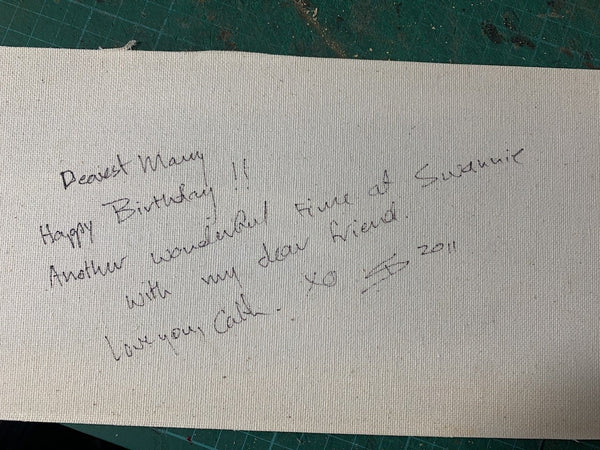 Dearest Mary, Happy Birthday!! Original Painting Clutch